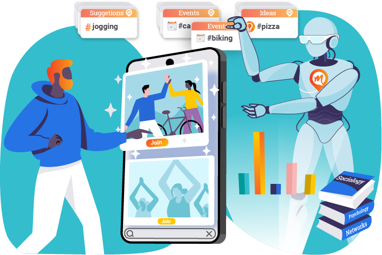 Meestory uses psychology sociology and network science to build workplace community